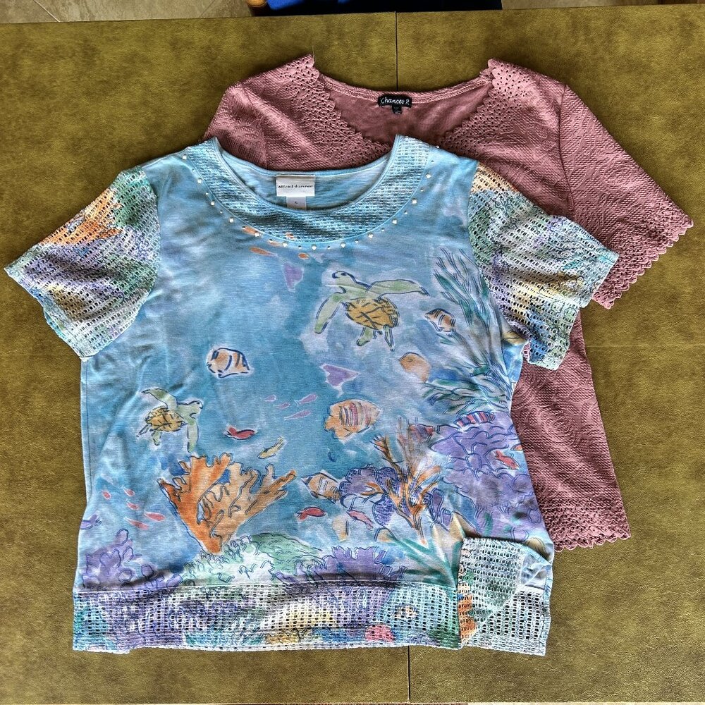 2  Short SleeveTops XL, Alfred Dunner and Chances R